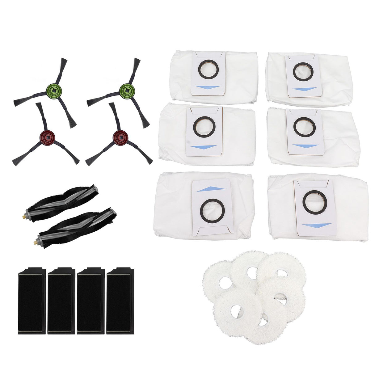 Vacuum Cleaner Brushes Sweeping Cloth Dust Bag Filter Screen Set Sweeping Machine Spare Parts