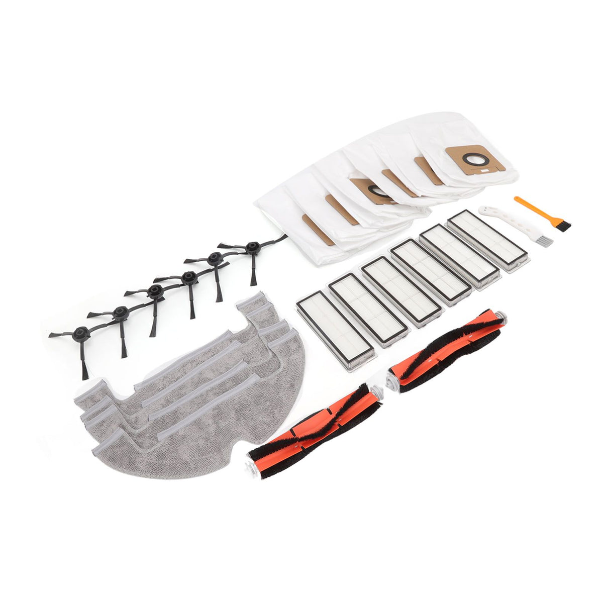 Sweeper Accessories Main Brush Dust Bag Filter Rag Side Brush Sweeper Replacement Parts for Dreame Z10 Pro