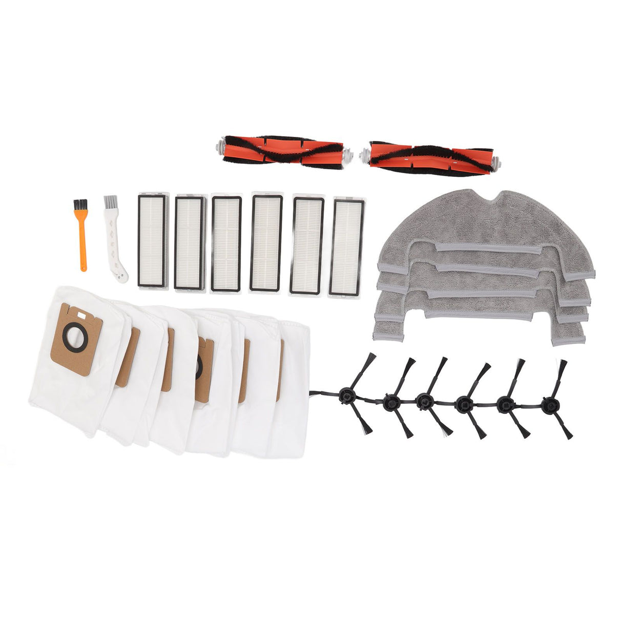 Sweeper Accessories Main Brush Dust Bag Filter Rag Side Brush Sweeper Replacement Parts for Dreame Z10 Pro
