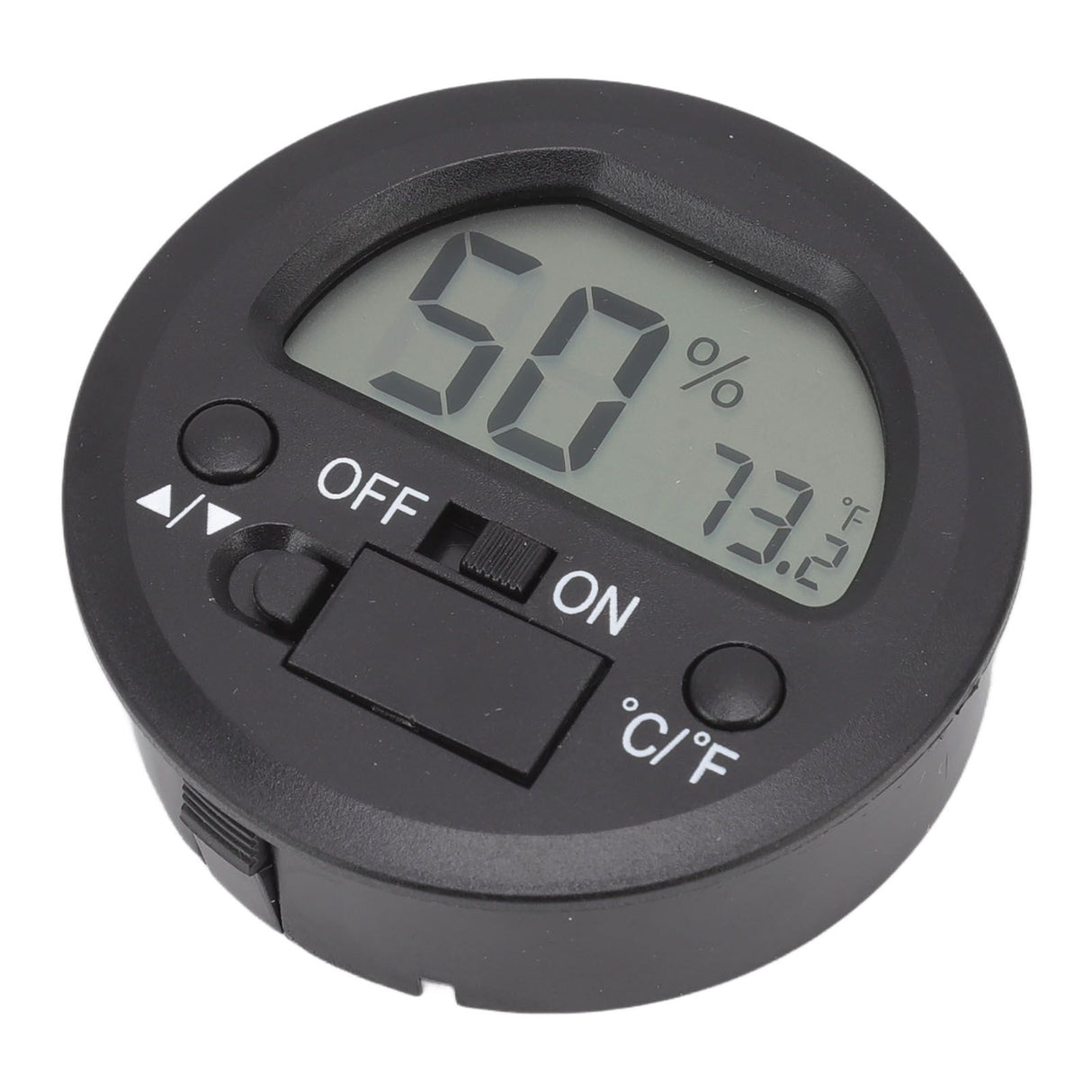 Temperature Humidity Meter Portable Round Embedded Electronic Digital Display Temperature Humidity Gauge