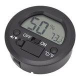 Temperature Humidity Meter Portable Round Embedded Electronic Digital Display Temperature Humidity Gauge - Front View