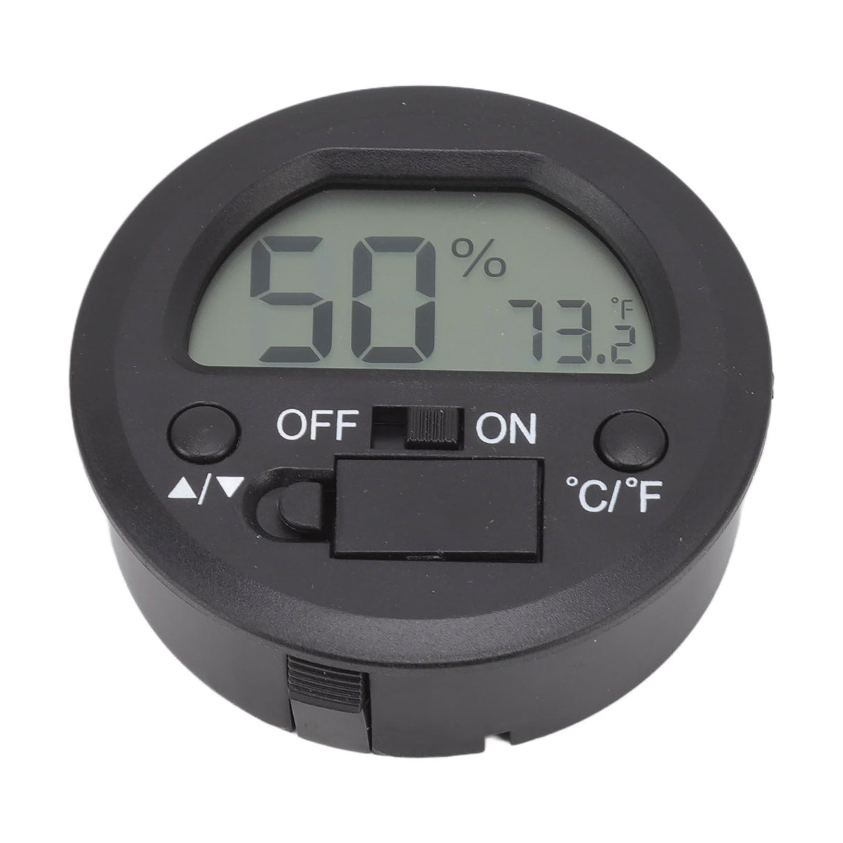 Temperature Humidity Meter Portable Round Embedded Electronic Digital Display Temperature Humidity Gauge