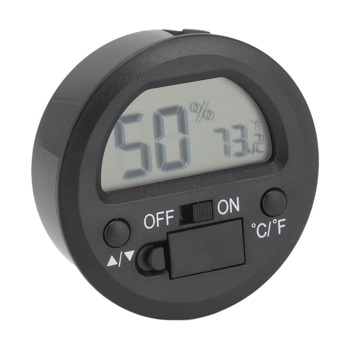 Temperature Humidity Meter Portable Round Embedded Electronic Digital Display Temperature Humidity Gauge