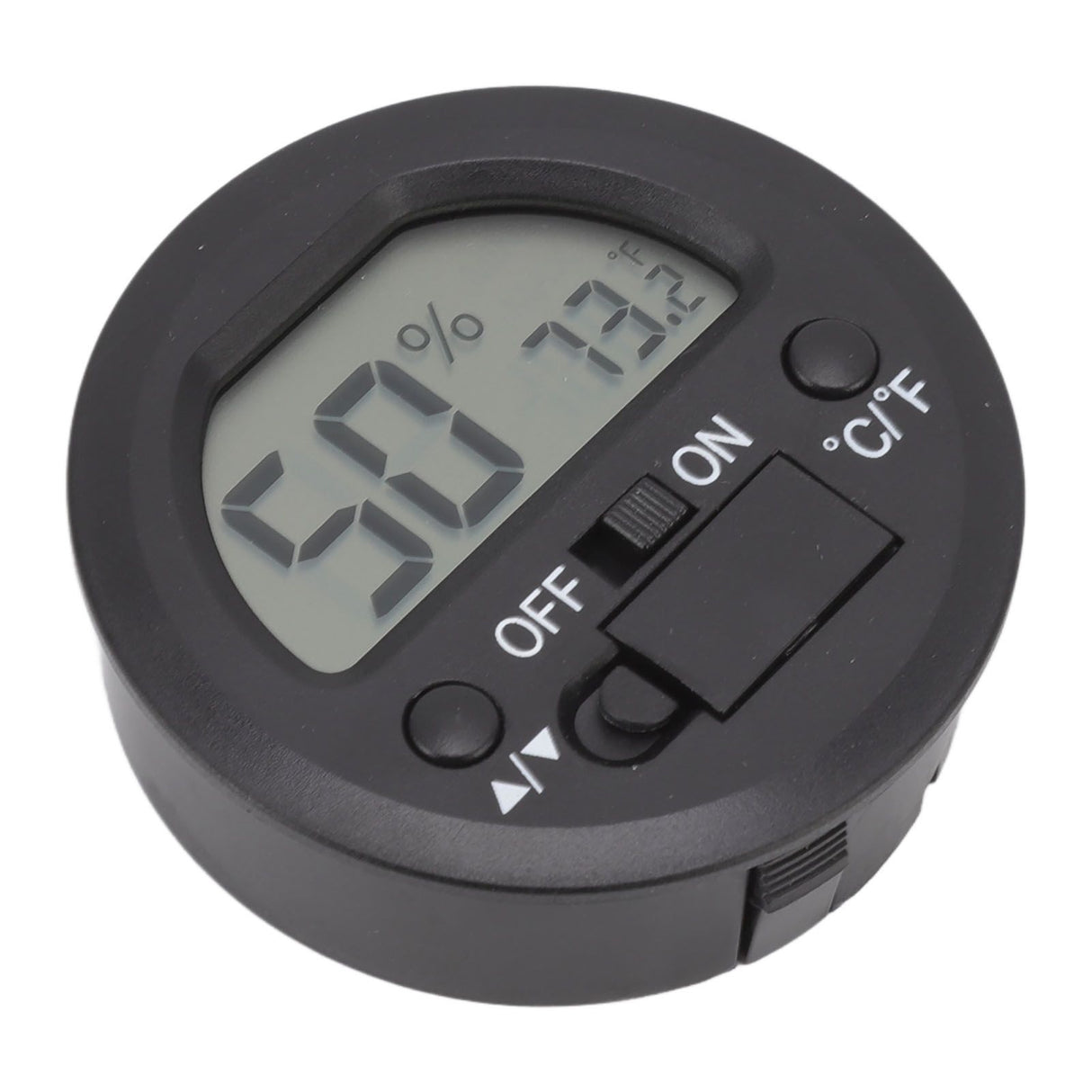 Temperature Humidity Meter Portable Round Embedded Electronic Digital Display Temperature Humidity Gauge