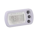 Refrigerator Thermometer Memory Function ABS Body White °C °F Switched Small Compact Digital Freezer Thermometer with Hook