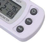 Refrigerator Thermometer Memory Function ABS Body White °C °F Switched Small Compact Digital Freezer Thermometer with Hook - Extra Image