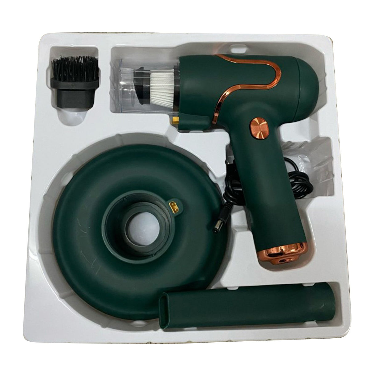Vacuum Mite Cleaner Portable Cordless Lightweight Handheld Vacuum Dust Mite Cleaner for Home Mattress Car Green