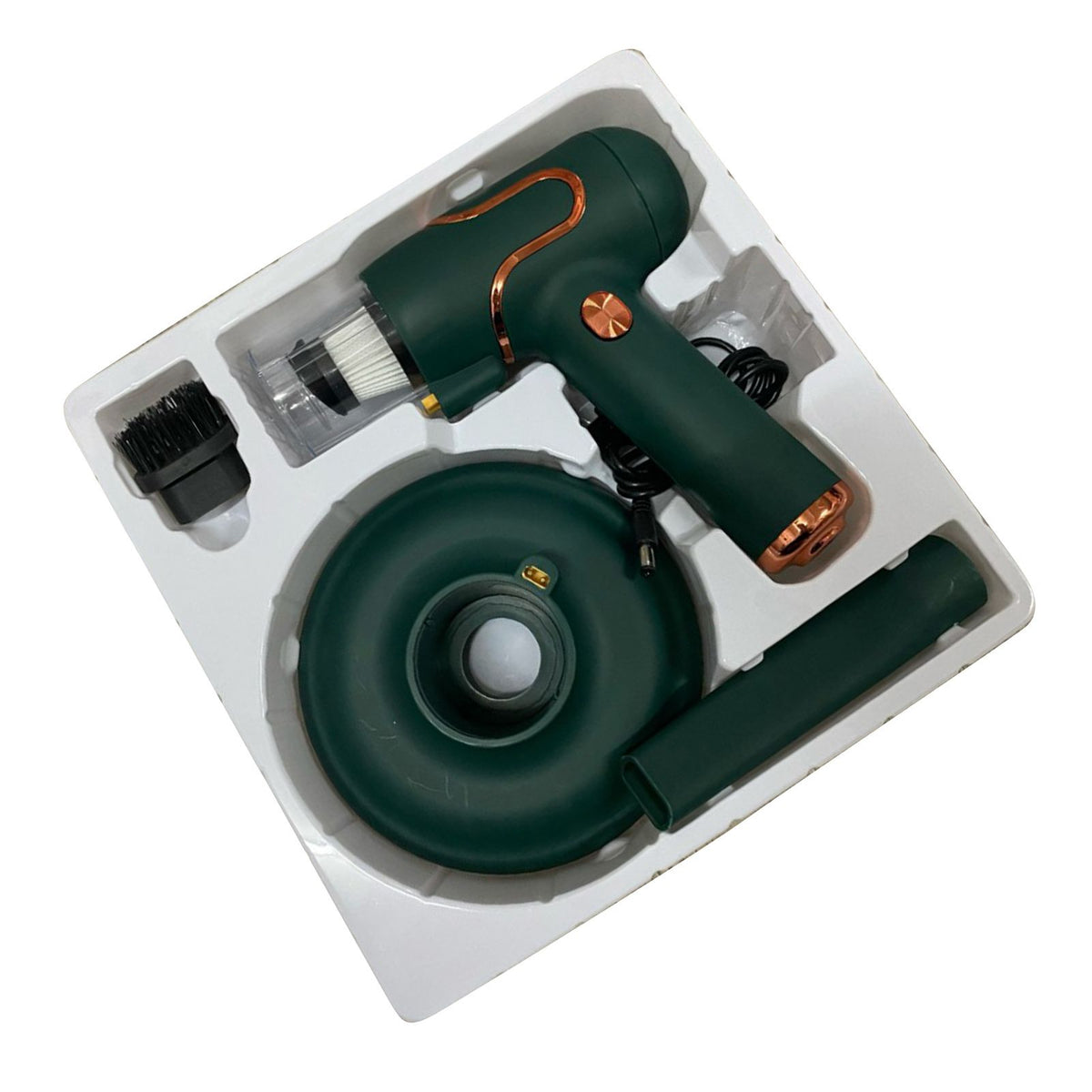 Vacuum Mite Cleaner Portable Cordless Lightweight Handheld Vacuum Dust Mite Cleaner for Home Mattress Car Green