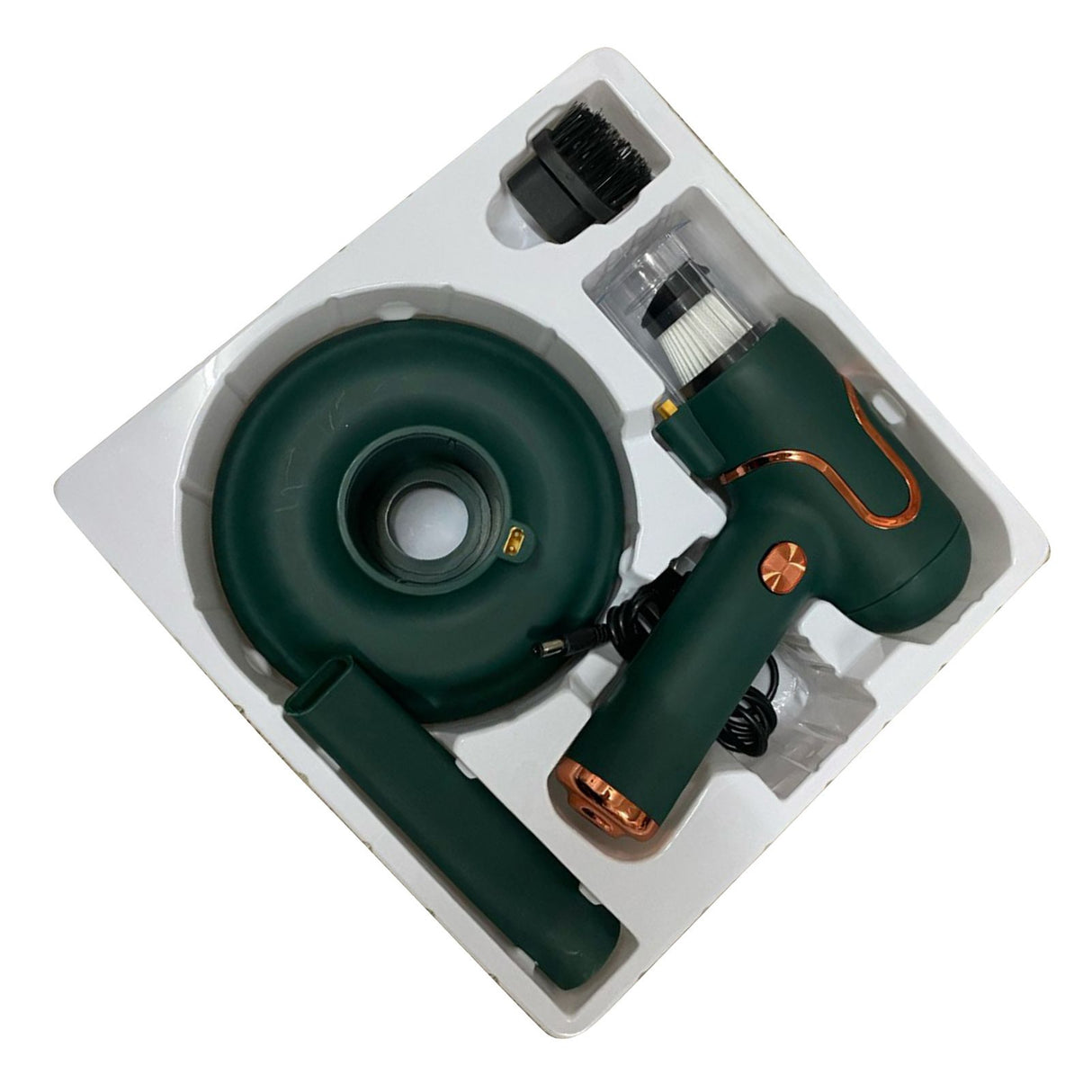 Vacuum Mite Cleaner Portable Cordless Lightweight Handheld Vacuum Dust Mite Cleaner for Home Mattress Car Green
