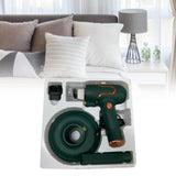 Vacuum Mite Cleaner Portable Cordless Lightweight Handheld Vacuum Dust Mite Cleaner for Home Mattress Car Green - Rear View