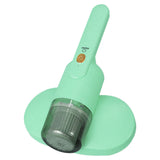 Bed Mite Remover Double Beat Handheld UV Mattress Vacuum Cleaner with Filter for Home Bedroom Green
