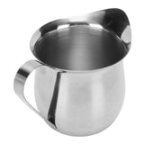 Milk Frothing Pitcher Stainless Steel Ergonomic Milk Frothing Cup Jug Steaming Pitcher for Coffee 8oz - Side View