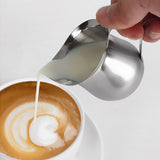 Milk Frothing Pitcher Stainless Steel Ergonomic Milk Frothing Cup Jug Steaming Pitcher for Coffee 8oz