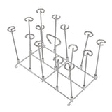 Fryer Skewer Stand Uniform Cooking Rust Resistance Stainless Steel Vertical Skewer Stand for Chicken Meat