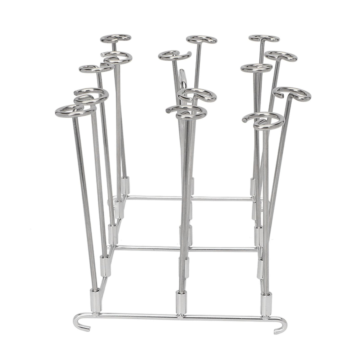 Fryer Skewer Stand Uniform Cooking Rust Resistance Stainless Steel Vertical Skewer Stand for Chicken Meat