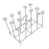 Fryer Skewer Stand Uniform Cooking Rust Resistance Stainless Steel Vertical Skewer Stand for Chicken Meat - Extra Image
