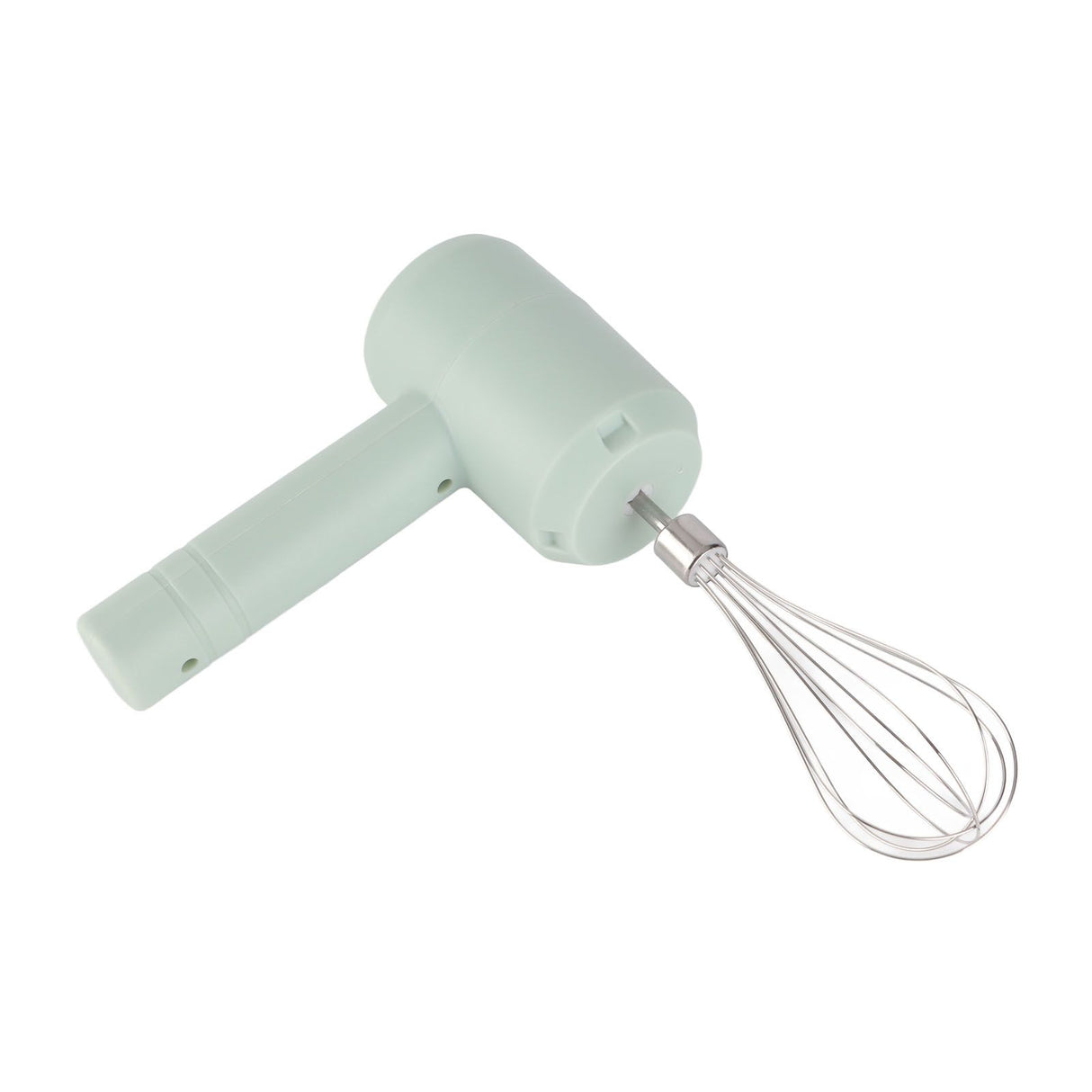 Electric Hand Mixer Automatic USB Rechargeable Portable Cordless Handheld Mixer for Baking Cake Egg Cream Light Cyan