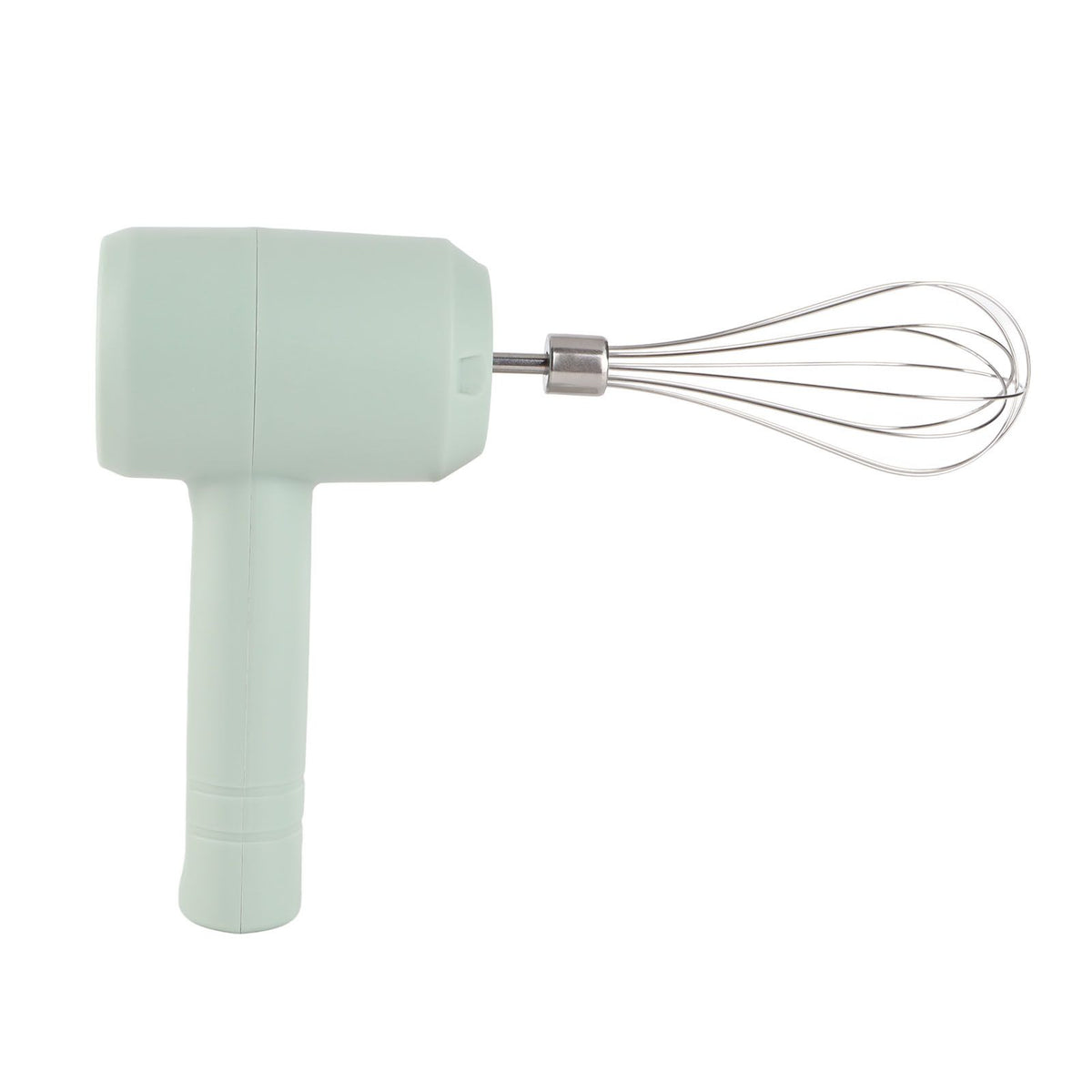 Electric Hand Mixer Automatic USB Rechargeable Portable Cordless Handheld Mixer for Baking Cake Egg Cream Light Cyan