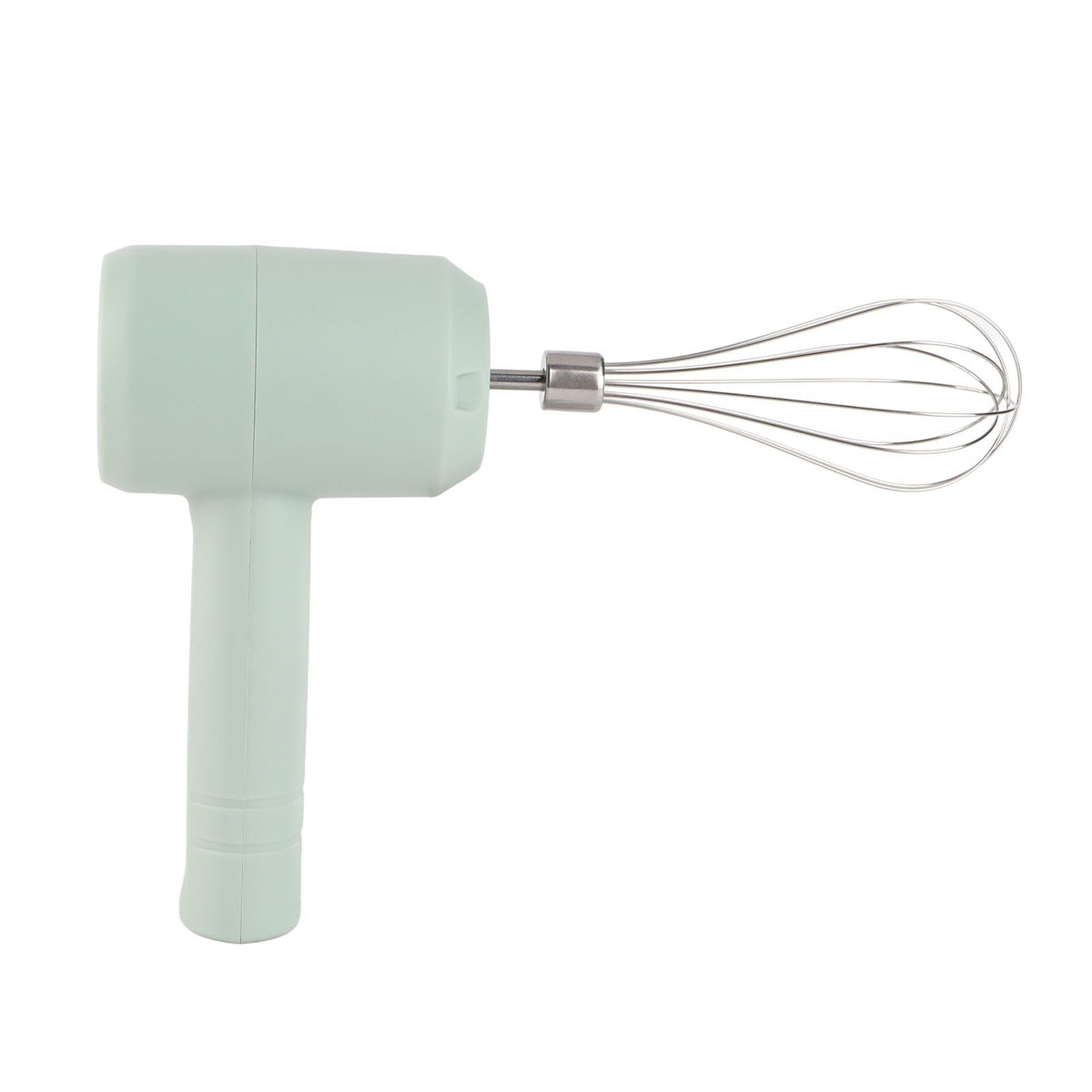 Electric Hand Mixer Automatic USB Rechargeable Portable Cordless Handheld Mixer for Baking Cake Egg Cream Light Cyan
