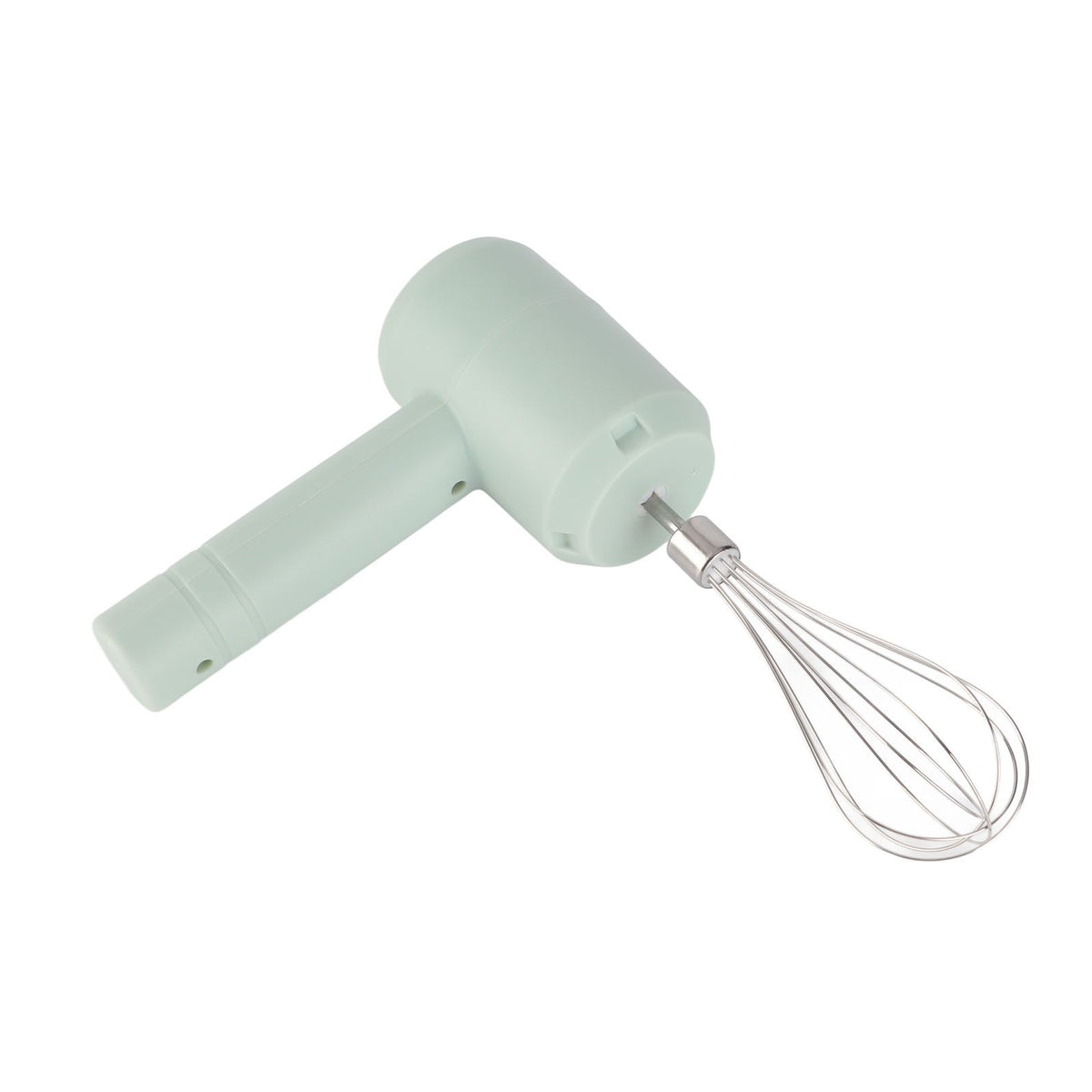 Electric Hand Mixer Automatic USB Rechargeable Portable Cordless Handheld Mixer for Baking Cake Egg Cream Light Cyan