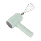 Electric Hand Mixer Automatic USB Rechargeable Portable Cordless Handheld Mixer for Baking Cake Egg Cream Light Cyan - Extra Image