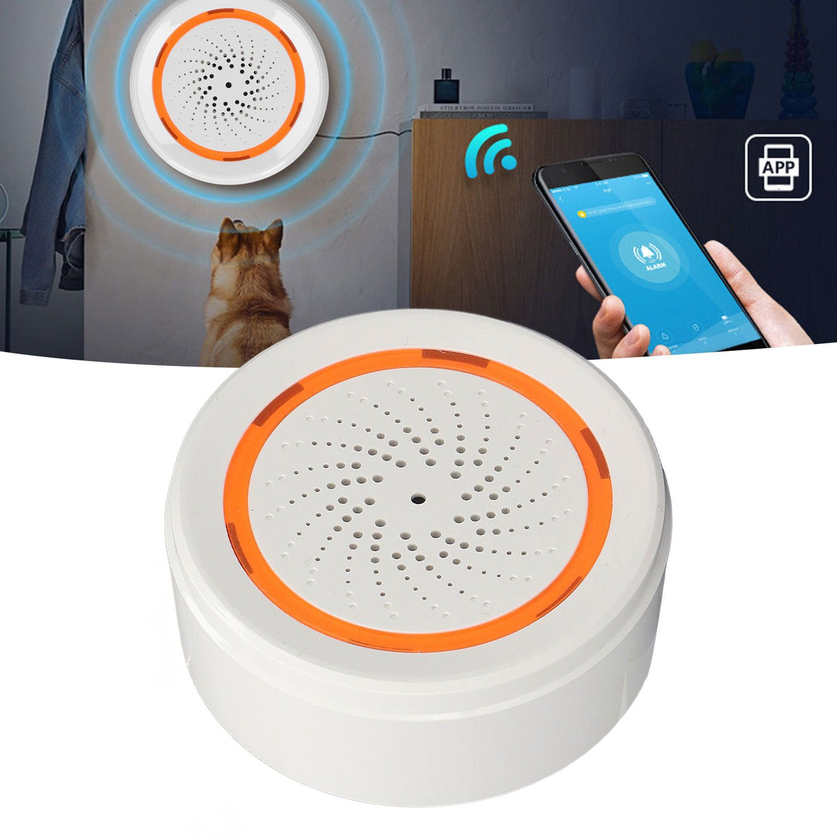 Audible Alarm Smart Siren Alarm 90db for Zigbee3.0 Communication Protocol 5V 1A for Tuya Wireless Alarm for Security