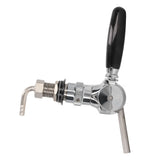 Beer Keg Tap Stainless Steel Spheroidal Flow Rate Control Beer Tap Faucet for Bar Home