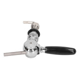 Beer Keg Tap Stainless Steel Spheroidal Flow Rate Control Beer Tap Faucet for Bar Home - Rear View