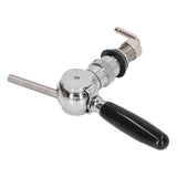 Beer Keg Tap Stainless Steel Spheroidal Flow Rate Control Beer Tap Faucet for Bar Home - Low Angle