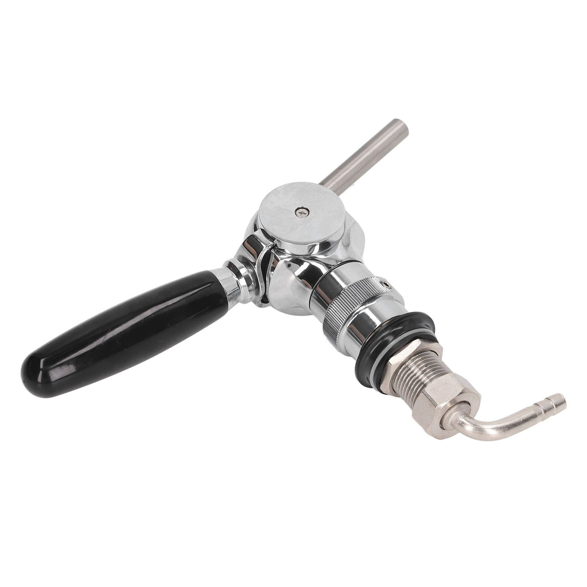 Beer Keg Tap Stainless Steel Spheroidal Flow Rate Control Beer Tap Faucet for Bar Home