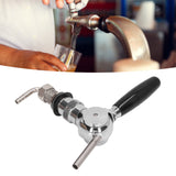 Beer Keg Tap Stainless Steel Spheroidal Flow Rate Control Beer Tap Faucet for Bar Home