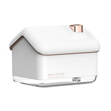 Snow House Mini Humidifier USB Nano Atomization Humidifier with Night Light for Living Room Bedroom Plug In White