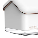 Snow House Mini Humidifier USB Nano Atomization Humidifier with Night Light for Living Room Bedroom Plug In White
