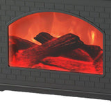 270ml Mist Humidifier Simulated Fireplace Design Power Off Protection Fire Diffuser for Home Black - Low Angle