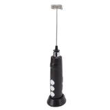 Electric Tumbler Stirrer Rechargeable Handheld Mini Foam Maker for Coffee Egg Hot Chocolate Black