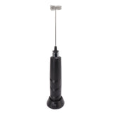 Electric Tumbler Stirrer Rechargeable Handheld Mini Foam Maker for Coffee Egg Hot Chocolate Black - Low Angle