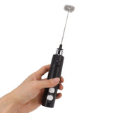 Electric Tumbler Stirrer Rechargeable Handheld Mini Foam Maker for Coffee Egg Hot Chocolate Black - Extra Image