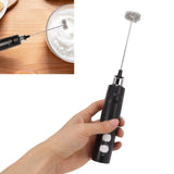 Electric Tumbler Stirrer Rechargeable Handheld Mini Foam Maker for Coffee Egg Hot Chocolate Black