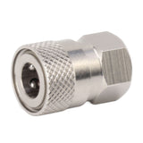 CO2 Refill Connector 304 Stainless Steel Gas Filling Adapter 1/8NPT Female Thread Coupling - 45-Degree Angle