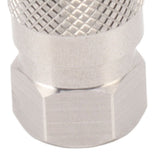 CO2 Refill Connector 304 Stainless Steel Gas Filling Adapter 1/8NPT Female Thread Coupling