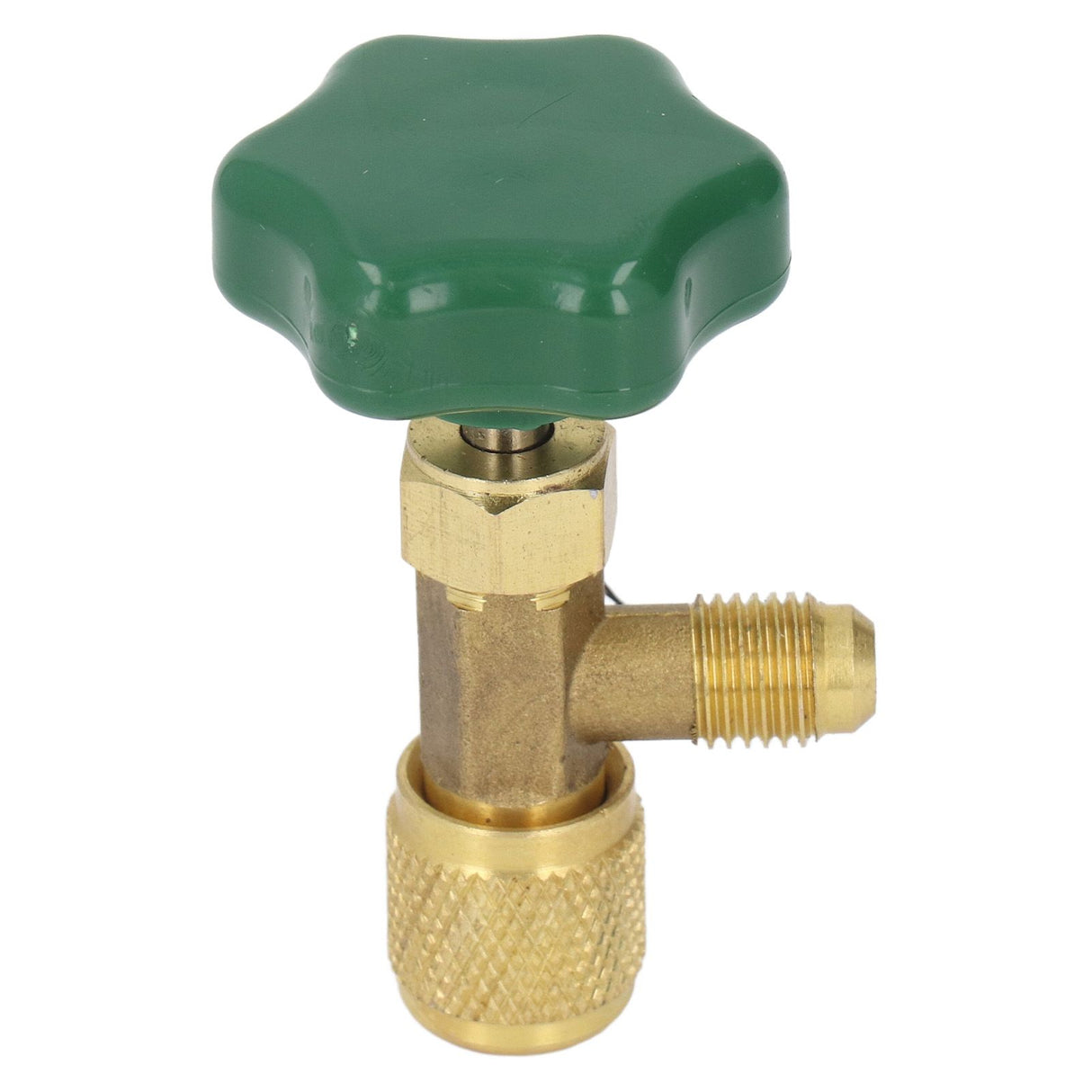 Air Conditioning Refrigerant Valve Copper ABS Leak Proof 1/4in SAE Refrigerant Tank Valve for Replacement