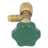 Air Conditioning Refrigerant Valve Copper ABS Leak Proof 1/4in SAE Refrigerant Tank Valve for Replacement
