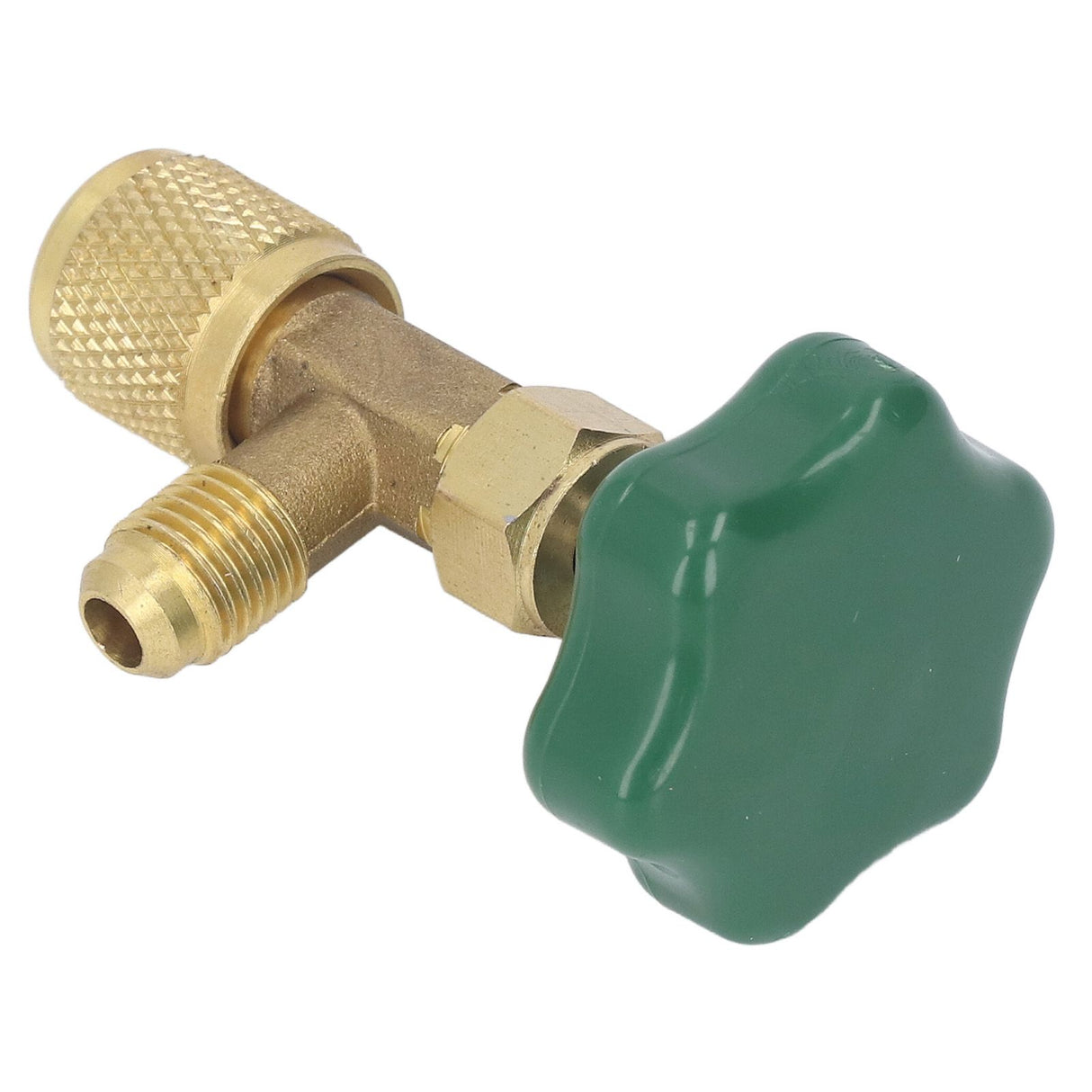 Air Conditioning Refrigerant Valve Copper ABS Leak Proof 1/4in SAE Refrigerant Tank Valve for Replacement
