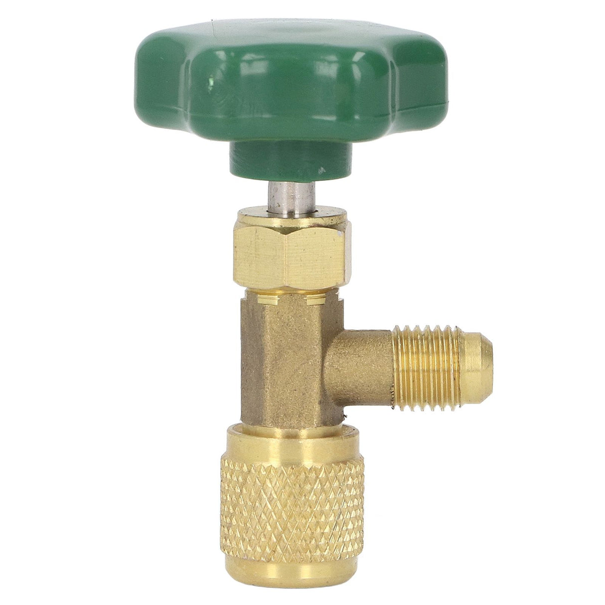 Air Conditioning Refrigerant Valve Copper ABS Leak Proof 1/4in SAE Refrigerant Tank Valve for Replacement