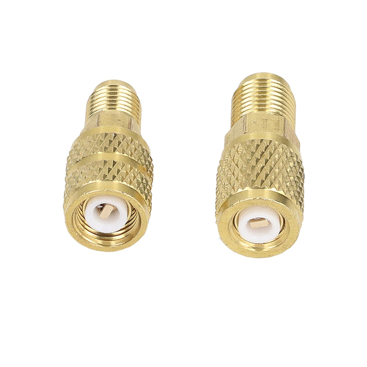 Refrigerant Adapter R22 M1/4SAE X F5/16SAE R410 M5/16SAE X F1/4SAE Copper Swivel Adapter