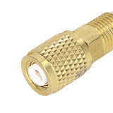 Refrigerant Adapter R22 M1/4SAE X F5/16SAE R410 M5/16SAE X F1/4SAE Copper Swivel Adapter