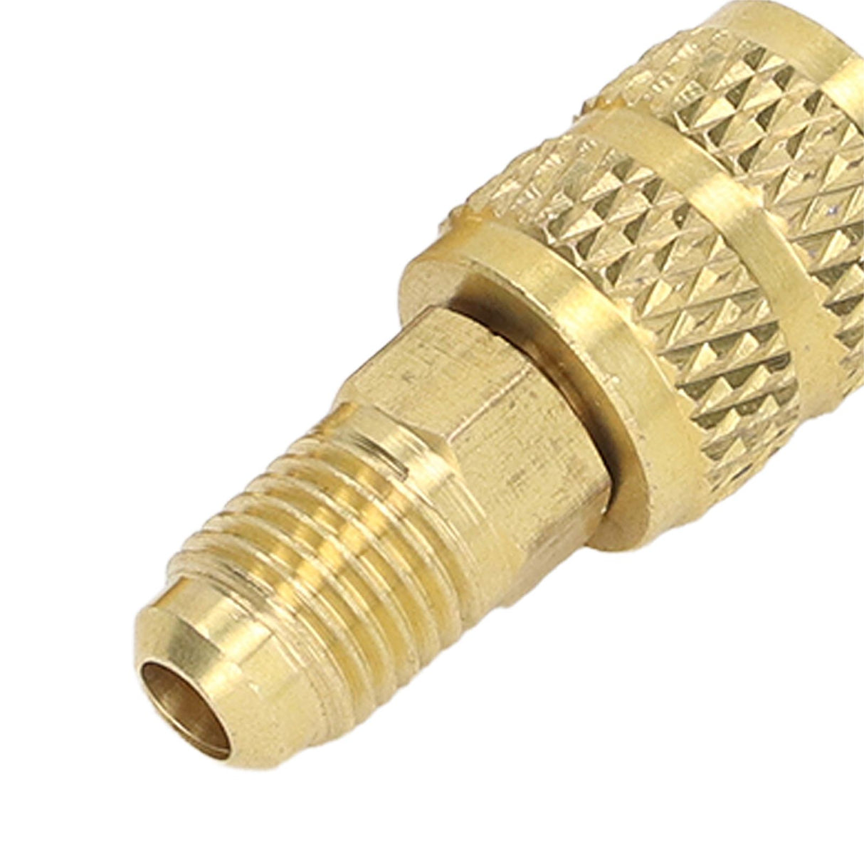 Refrigerant Adapter R22 M1/4SAE X F5/16SAE R410 M5/16SAE X F1/4SAE Copper Swivel Adapter