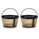 Coffee Filter Stainless Steel Coffee Machine Reusable Cone Coffee Filter Strainer Gold for Home