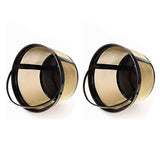 Coffee Filter Stainless Steel Coffee Machine Reusable Cone Coffee Filter Strainer Gold for Home