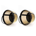 Coffee Filter Stainless Steel Coffee Machine Reusable Cone Coffee Filter Strainer Gold for Home